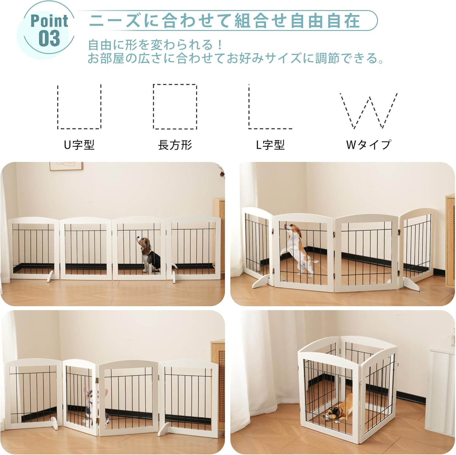 Dog Circle Pet Fence 4-Piece Set for Small to Medium Dogs – Durabl